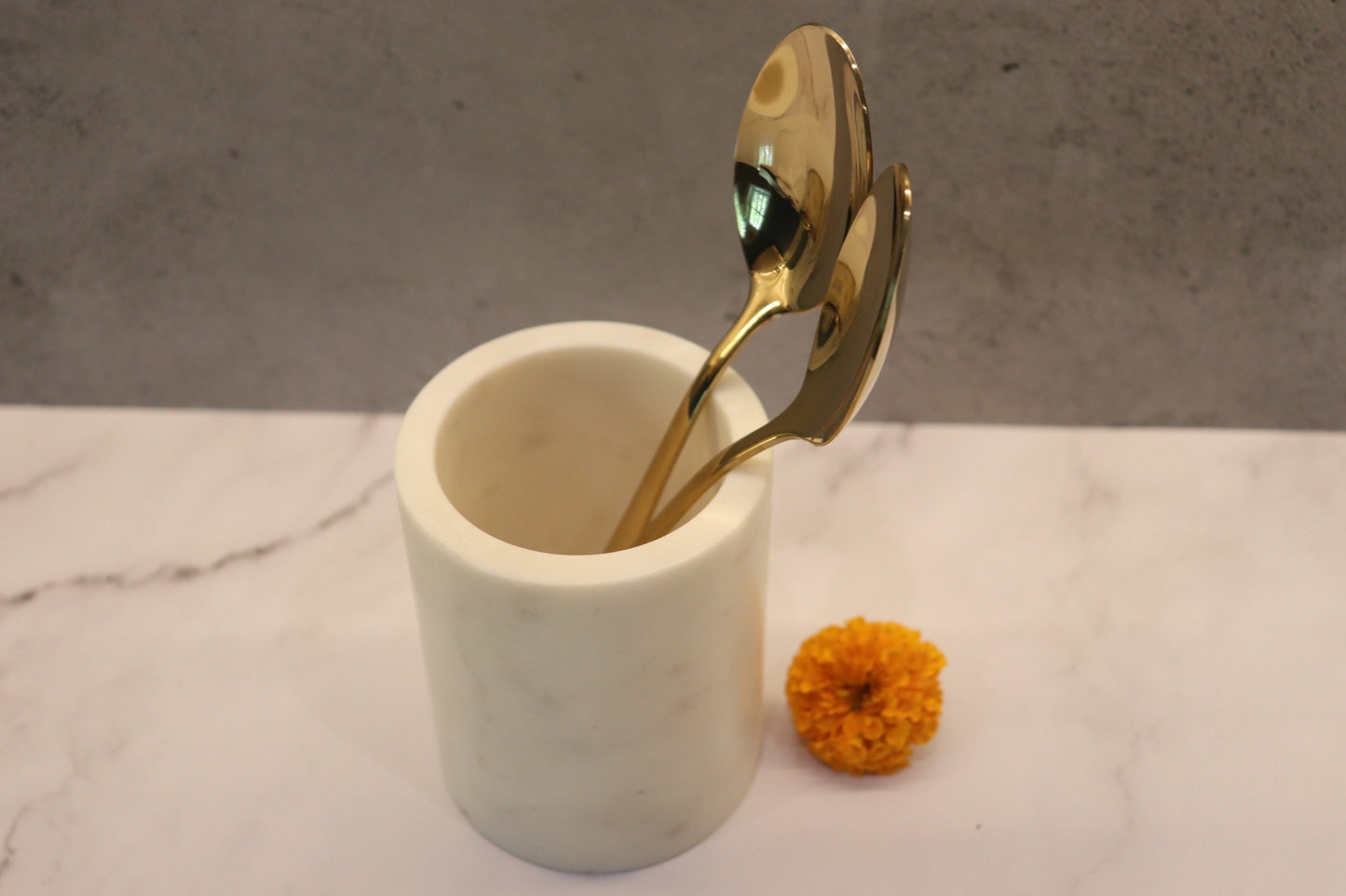 White Marble Cutlery Holder