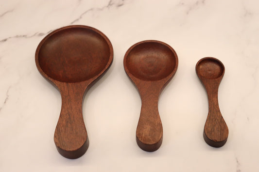 Set of 3 Wooden Measuring Spoons