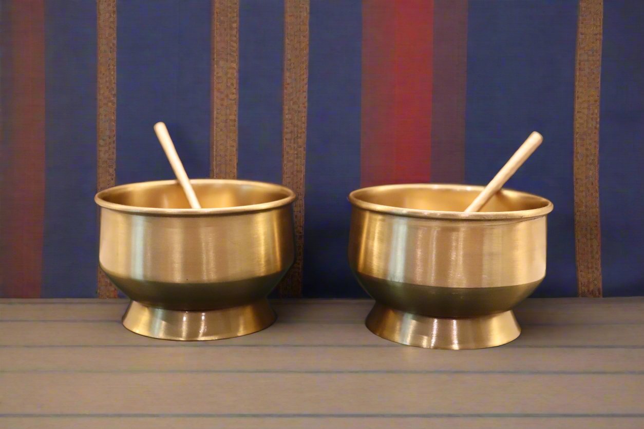 Brass Dessert Bowls (Set of 2)