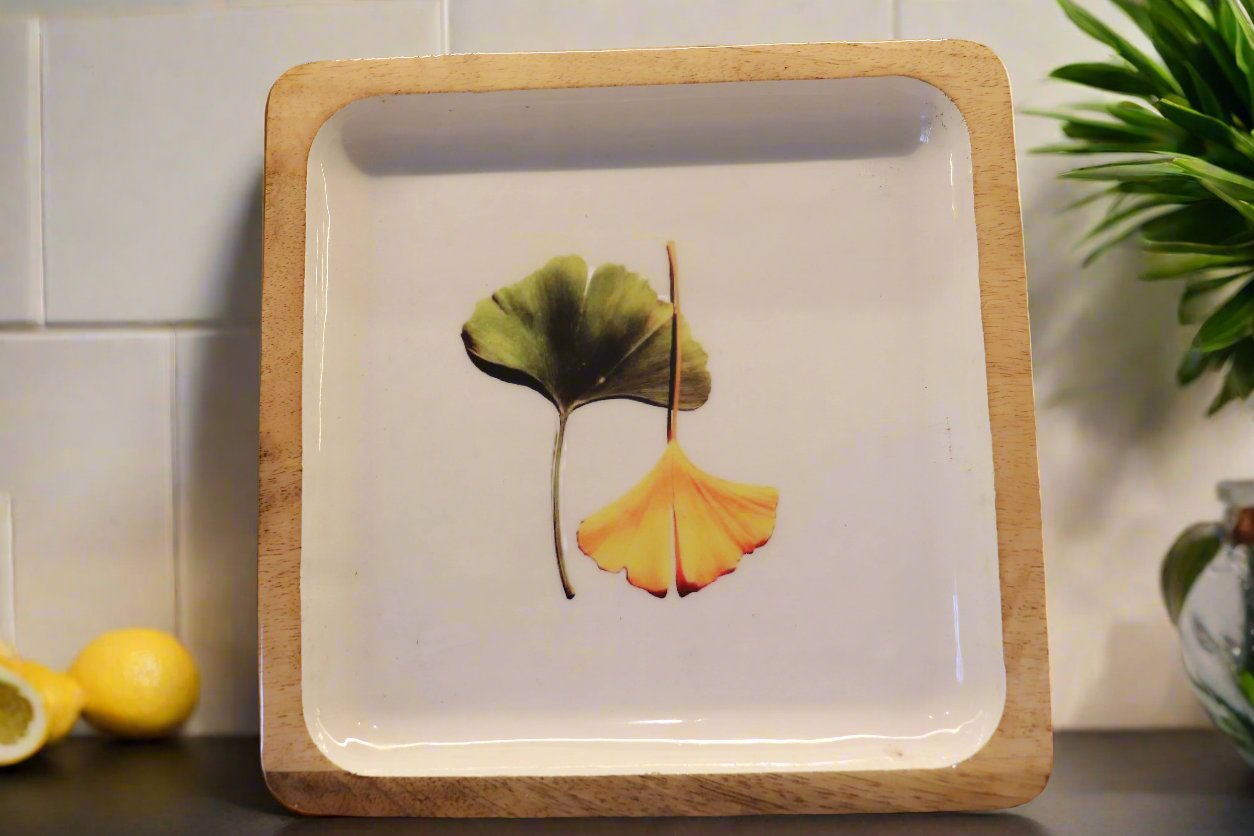 Autumn Leaf Square Platter