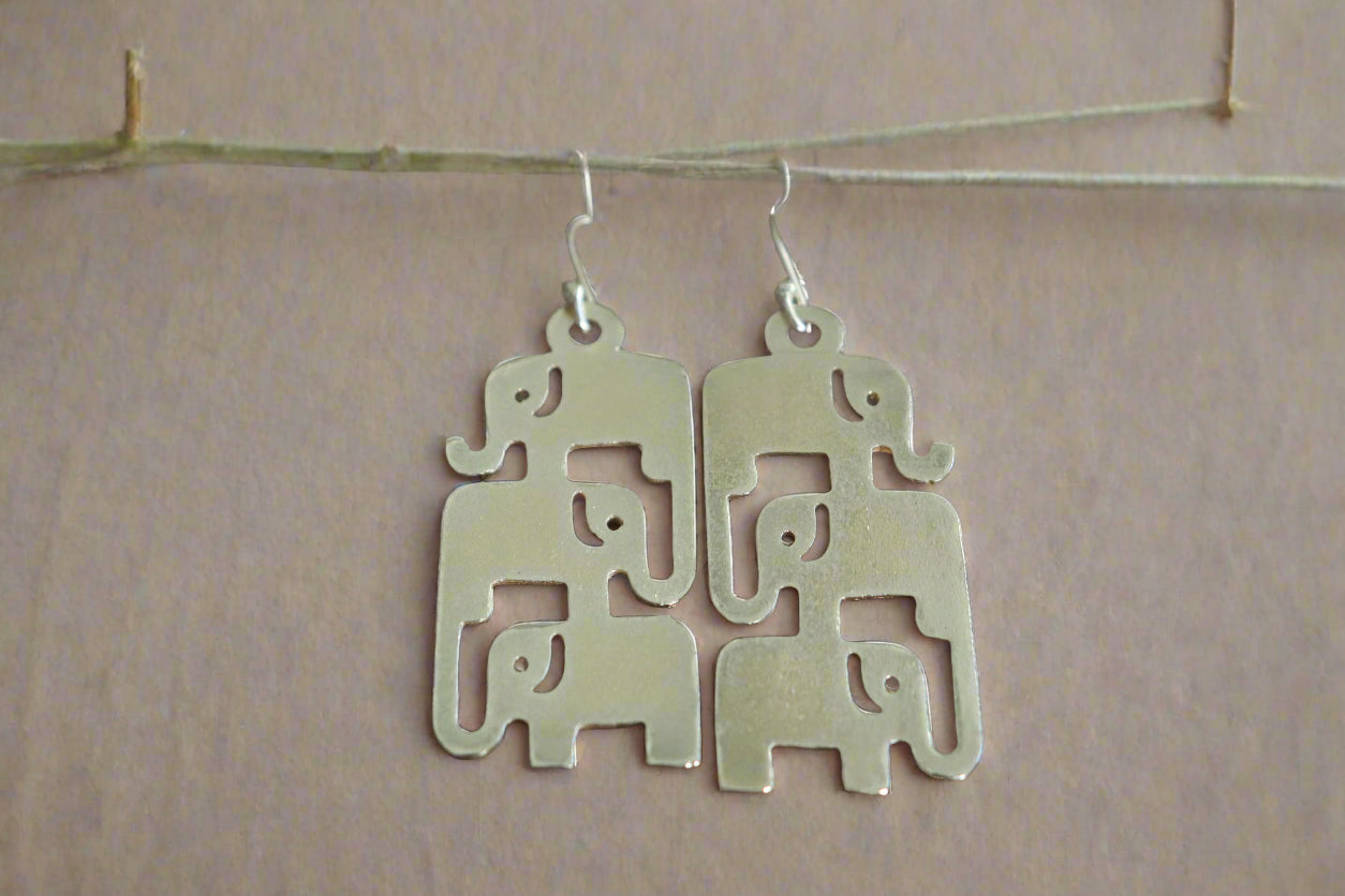 Tribe Elephant Earrings