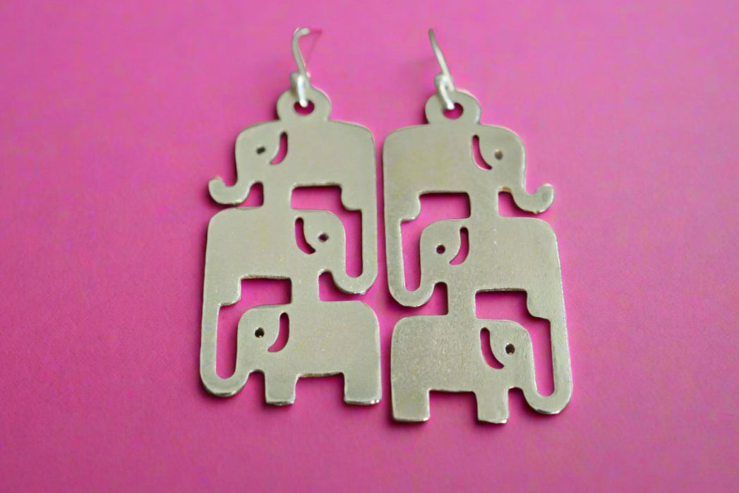 Tribe Elephant Earrings