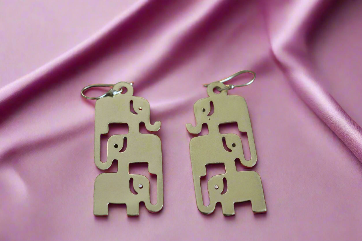 Tribe Elephant Earrings