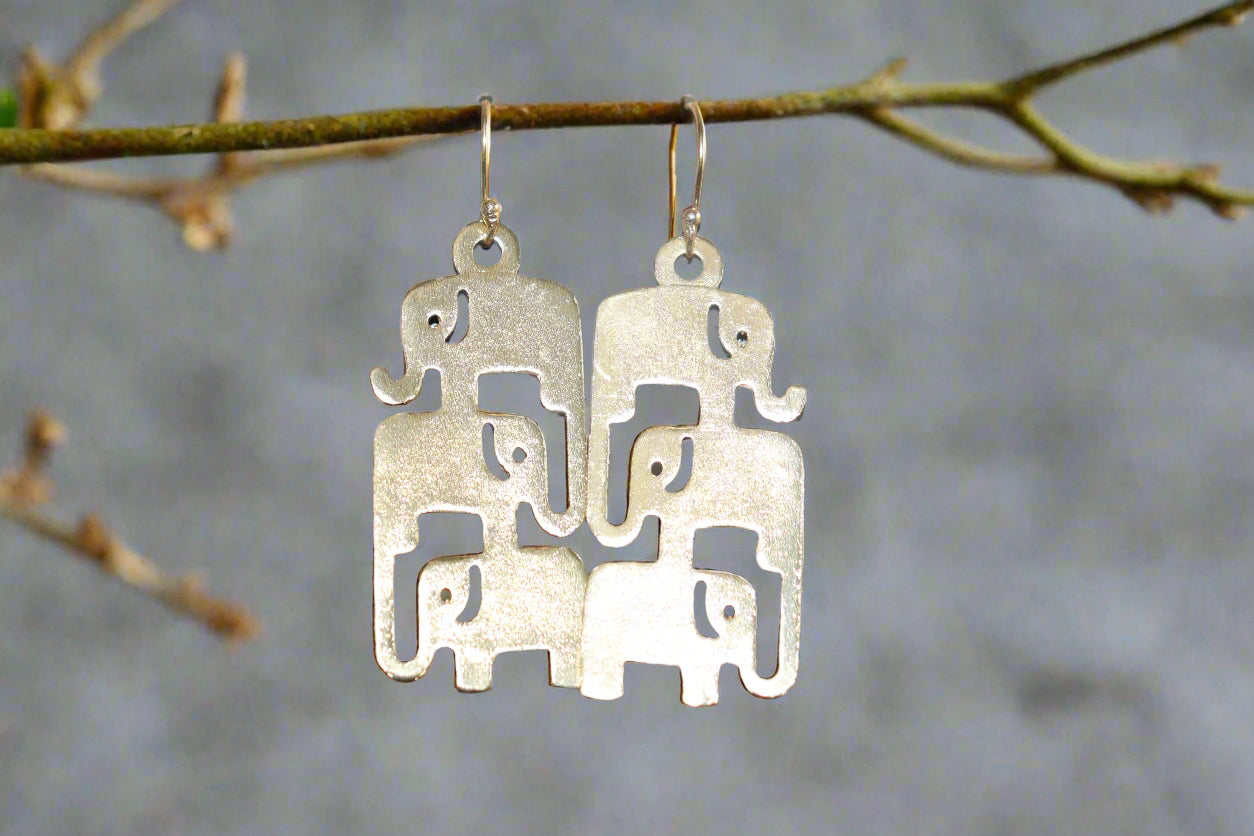 Tribe Elephant Earrings