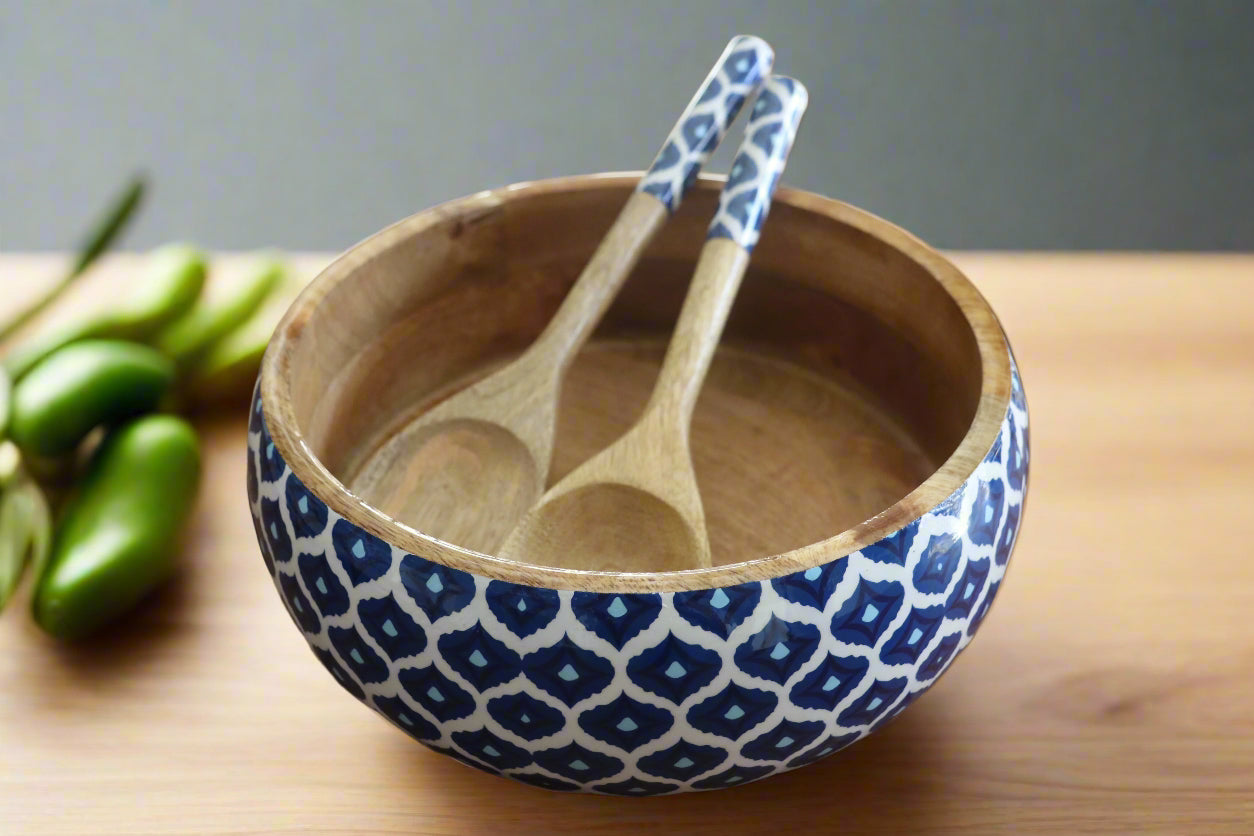 Indigo Harvest Big Salad Bowl